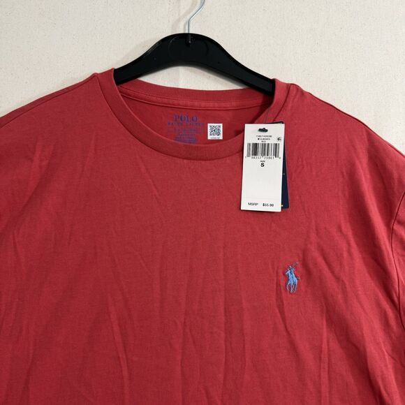 NEW POLO RALPH LAUREN - Men’s Classic Fit Crewneck T-Shirt - Size Small - Red - Picture 5 of 8